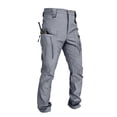 thumbnail image 6 of Domuza Cargo Pants for Men Relaxed Fit Waterproof Hiking Pants Ripstop Durable Construction Work Pants with Pockets Gray 3XL, 6 of 6