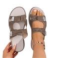 thumbnail image 2 of Norvail Womens Orthopedic Arch Support Open Toe Sandals, Wide Foot Sandals for Women Dressy, Non Slip Comfortable Walking Slippers for Summer Beach Vacation, 2 of 8