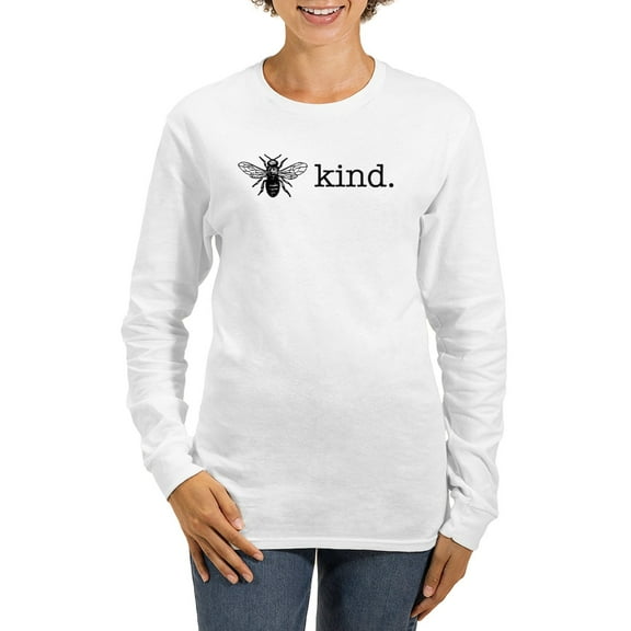 CafePress - Be Kind Long Sleeve T Shirt - Women's Long Sleeve Graphic Casual T-Shirt