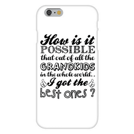 Best Grandkids iPhone 6 Case - Best Gift For Grandma & Grandpa! Unique Gifts For Grandparents! Father's & Mother's Day, Christmas, Birthday Special (Best Iphone Deals Christmas 2019)
