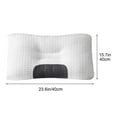 thumbnail image 3 of Sleep Enhancing Cervical Support Comfort Goose Down Pillow, Cervical Traction Support Pillow, Ergonomic Swan Pillow (White), 3 of 9