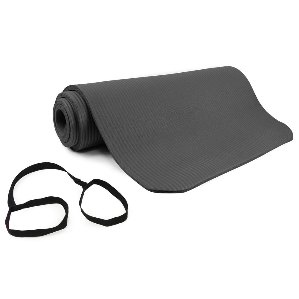 Venture Comfort Foam Exercise Mat, 12 mm, Grey