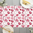 thumbnail image 3 of SUNOLIFE Valentine Table Runner Pink Valentine's Day Kitchen Dining Table Decorations 13 x 60 Inch, 3 of 4