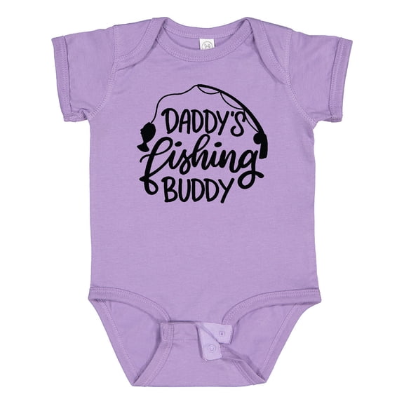 Inktastic Daddy's Fishing Buddy Boys or Girls Baby Bodysuit