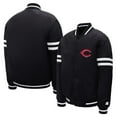 thumbnail image 4 of Youth Starter  Black Cincinnati Reds Team Logo Full-Snap Satin Varsity Jacket, 4 of 4