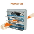thumbnail image 5 of SHZAITOR 16 Inch Shutter Exhaust Fan Aluminum High Speed Wall Mounted Greenhouse Garage, 5 of 7