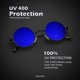 thumbnail image 4 of Gafas de sol KALIYADI redondas polarizadas retro de metal UV47 mm (paquete de 2), 4 of 7
