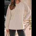 thumbnail image 4 of Camisas de Larga para Mujer, Blusas de Encaje, Ropa Informal de Negocios, Moda de Otoño, Blusas Tejidas Y2k Albaricoque S, 4 of 8