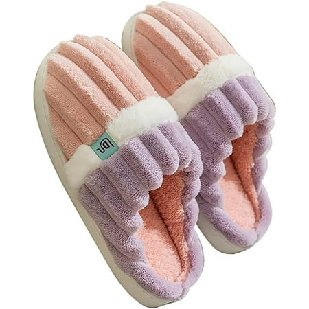 

PIKADINGNIS Women Slippers Memory Foam Fluffy Soft Anti-Slip House Slide Cozy Indoor Outdoor Shoes