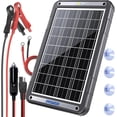 thumbnail image 1 of Cargador solar de batería de coche POWOXI 15W 12V con controlador MPPT, 1 of 9