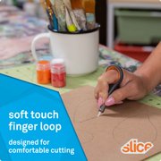Slice Precision Knife with Finger Loop Grip and Ceramic Safety Blade