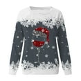 thumbnail image 3 of Crewneck Sweatshirts Ugly Christmas Sweater Women Funny Plus Size Long Sleeve Xmas Red Wine Glass Shirts Pullover, 3 of 8