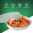 thumbnail image 2 of Klex Aluminum Pans 12.8" x 10.4", Half Size Chafing Pan, Disposable Foil Tray for Roasting, Cooking, Heating, or Steam Table (Half Size Base, 25 Count), 2 of 5