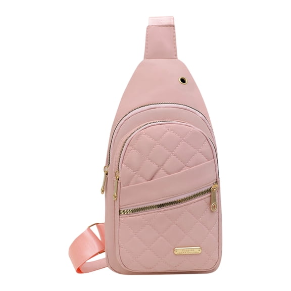 Women's Small Sling Bag Quilted Lightweight Crossbody Bag Casual Chest Shoulder Backpack Multi-Pocket Fashion 2026 Daypack For Travel Hiking Outdoor Sports