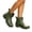 Green, variant on Womens Rain Boots Waterproof PVC Ankle Anti Slip Thick Heel Garden Rainboots For Ladies With Comfortable Support And Durable Outdoor Use