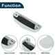 thumbnail image 5 of Estuche para gafas de sol de automóvil Unique Bargains para Peugeot 308 2014-2024, soporte para gafas de sol, caja de almacenamiento, plástico ABS, blanco, 1 juego, 5 of 7