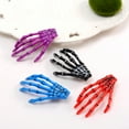 thumbnail image 4 of GROFRY Punk Women Skeleton Claw Zombie Hand Hair Clip Hairpin Bobby Pin Halloween Decor, 4 of 7