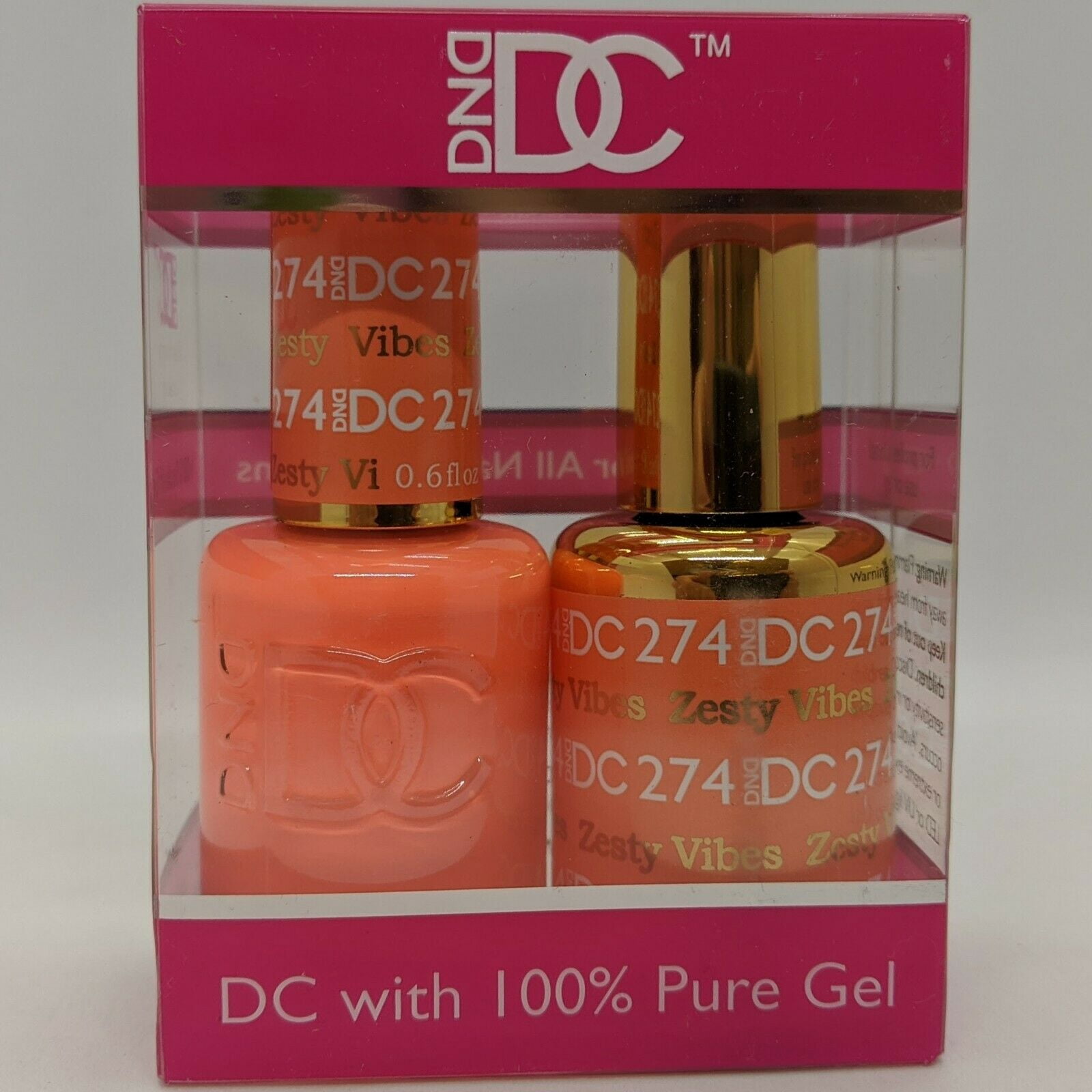 DND DC Duo Soak off Gel & Matching nail polish, 274 Zesty Vibes