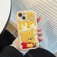 thumbnail image 3 of Compatible with iPhone 14 Pro Cute Case, Kawaii Phone Case TPU Leather Cute Bear Cartoon case Soft Rubber Shockproof Protective for iPhone 14 Pro Case, 3 of 4