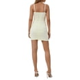 thumbnail image 2 of TRKIYQC Sweet Sexy Mesh Ruched Skinny Slip vestidos mujeres sin mangas cuello en V sólido Slim Fit Club fiesta vacaciones moda elegante Mini vestido TRKIYQC moderno, 2 of 8