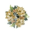 thumbnail image 4 of Corona de Velas Navideñas con Forma de Anillo, Decoración Navideña, Decoración Del Hogar, Velas, Centros de Mesa, Corona Artificial para Navidad, Sala Dorado, 4 of 8