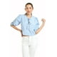 thumbnail image 1 of Blusa escote con lazos Roman Fashion /Juvenil, 6944 (Azul claro) azul cielo M, 1 of 6