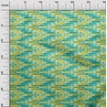thumbnail image 2 of oneOone Polyester Lycra Fabric Chevron Kasuri Print Sewing Fabric BTY 56 Inch Wide, 2 of 4