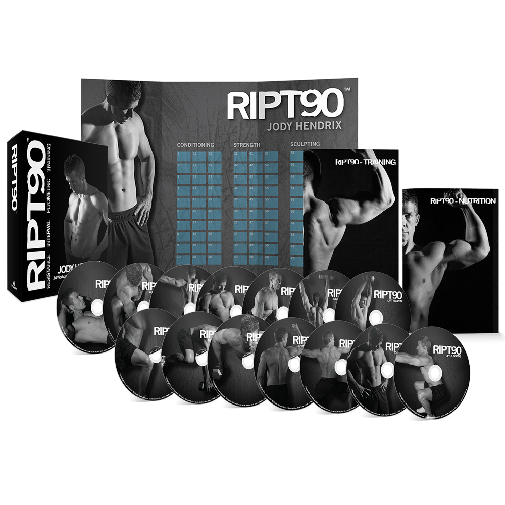 RIPT90 90 Day 14DVD Workout Program with 14 Exercise