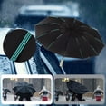 thumbnail image 4 of Unique Bargains Portable Windproof Folding Inverted Umbrella with Cover Beige, 4 of 6