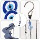 thumbnail image 2 of Wind Chimes Pendant Iron -Bell for Decoration 1Pcs Blue Metal, 2 of 4