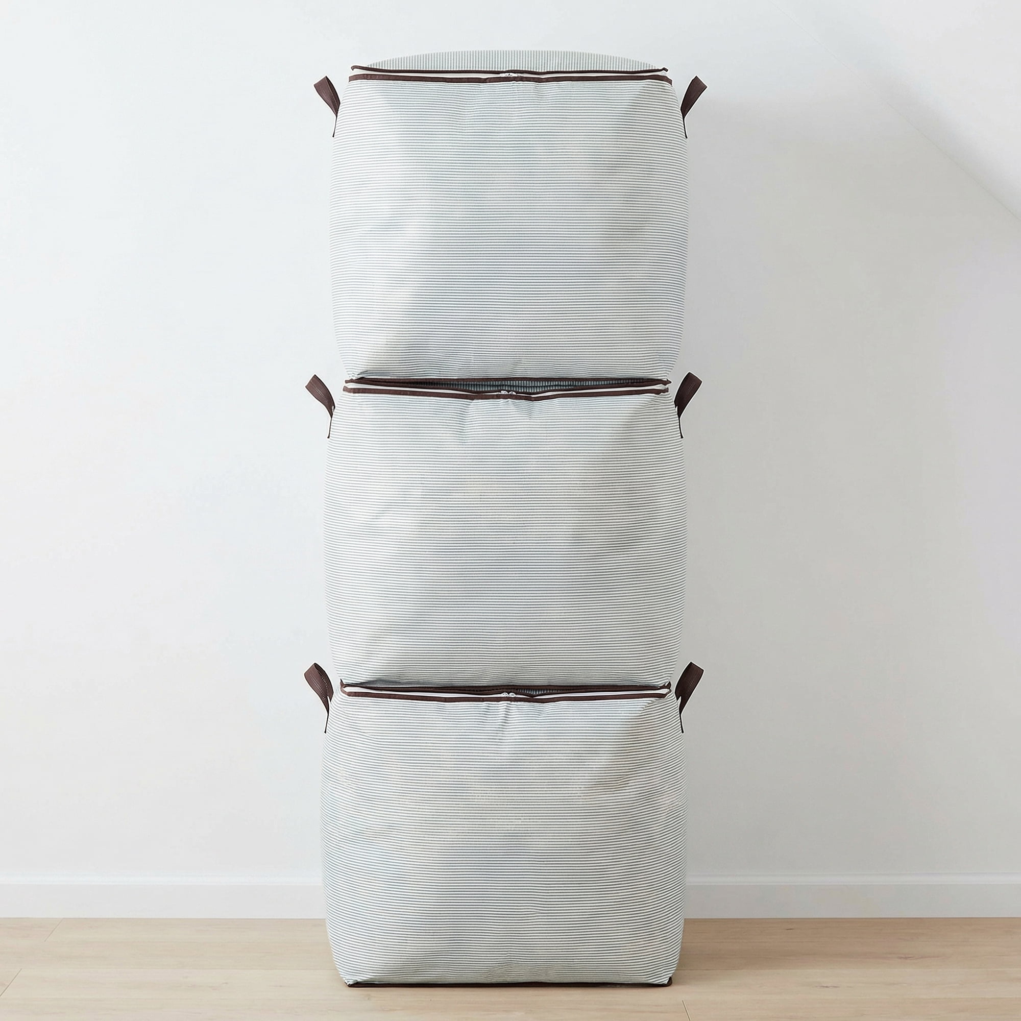 Unique Bargains Clothes Storage Bag for Organizing with Handle Green 22" x 17.7" x 22"