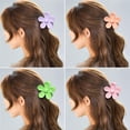 thumbnail image 3 of 6 Pcs Pince à Cheveux Femmes Coiffure Usage Quotidien Forme de Fleur Coiffe Pince Queue de Cheval Maquillage Type2, 3 of 9
