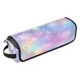 thumbnail image 2 of Hair Tool Organizer Bag with Heat Resistant Mat Removable Travel Storage Case for Hot Air Brushes Curling Irons Pastel Colors Stars Pattern, 2 of 8