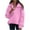 Pinks, variant on Womens Quilted Pullover Lightweight Puffer Jackets Snap Button Front Stand Collar Winter Down Coats Travel Casual Thicken Warm Fall Jackets