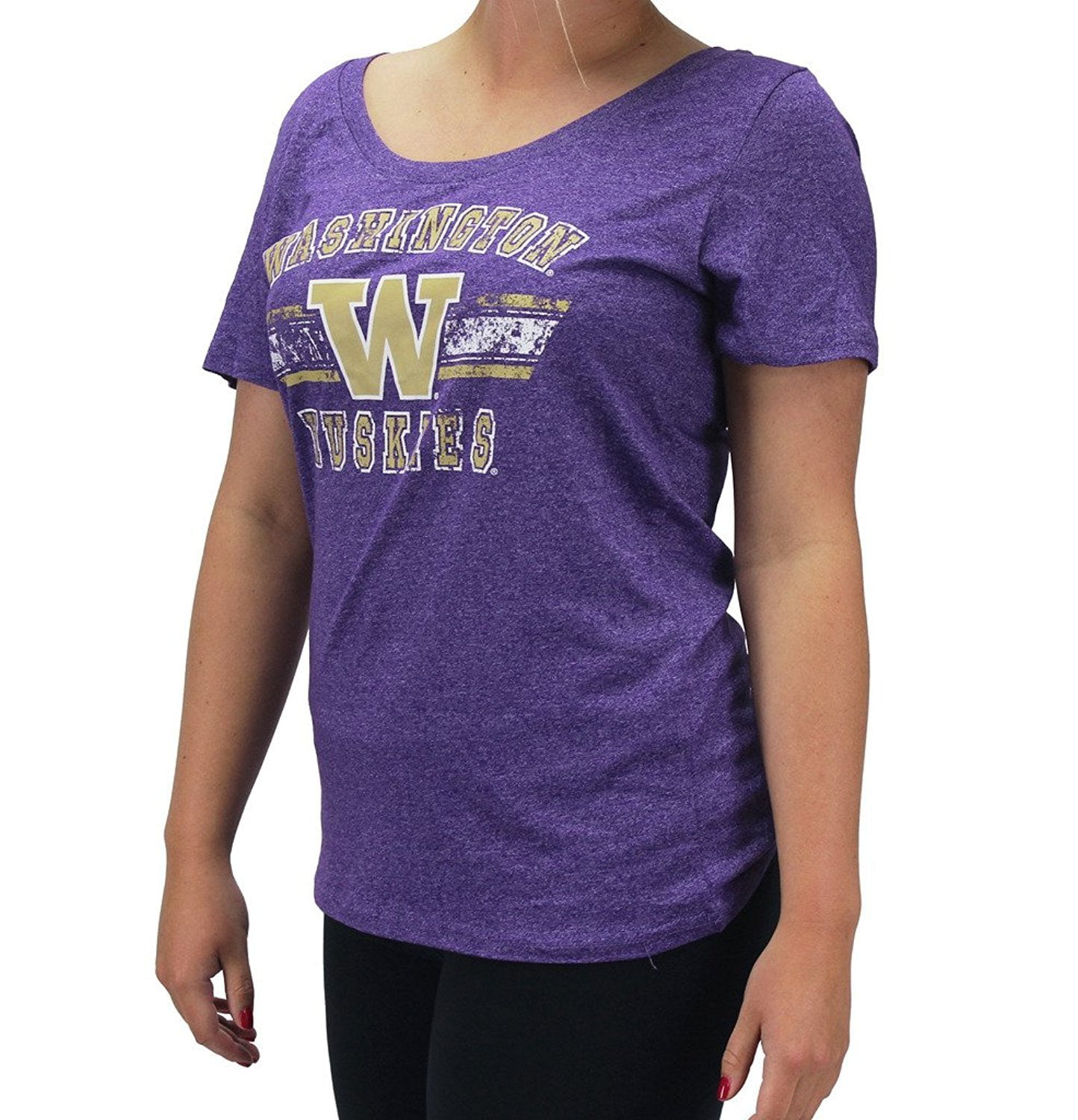 Creative Apparel Women' s Washington Huskies Purple Vintage T-Shirt ...