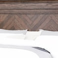 thumbnail image 4 of Benzara Molded Eastern King Headboard with Herringbone Pattern, Dark Brown, 4 of 7