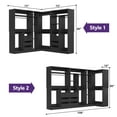 thumbnail image 3 of Homieasy 6-9 FT Closet System with Corner, Walk in Closet System with 6 Drawers, 6 Hanging Rods, and Open Storage Shelves, L-Shaped Heavy Duty Wardrobe Closet for Bedroom/Closet/Apartment, Black, 3 of 8