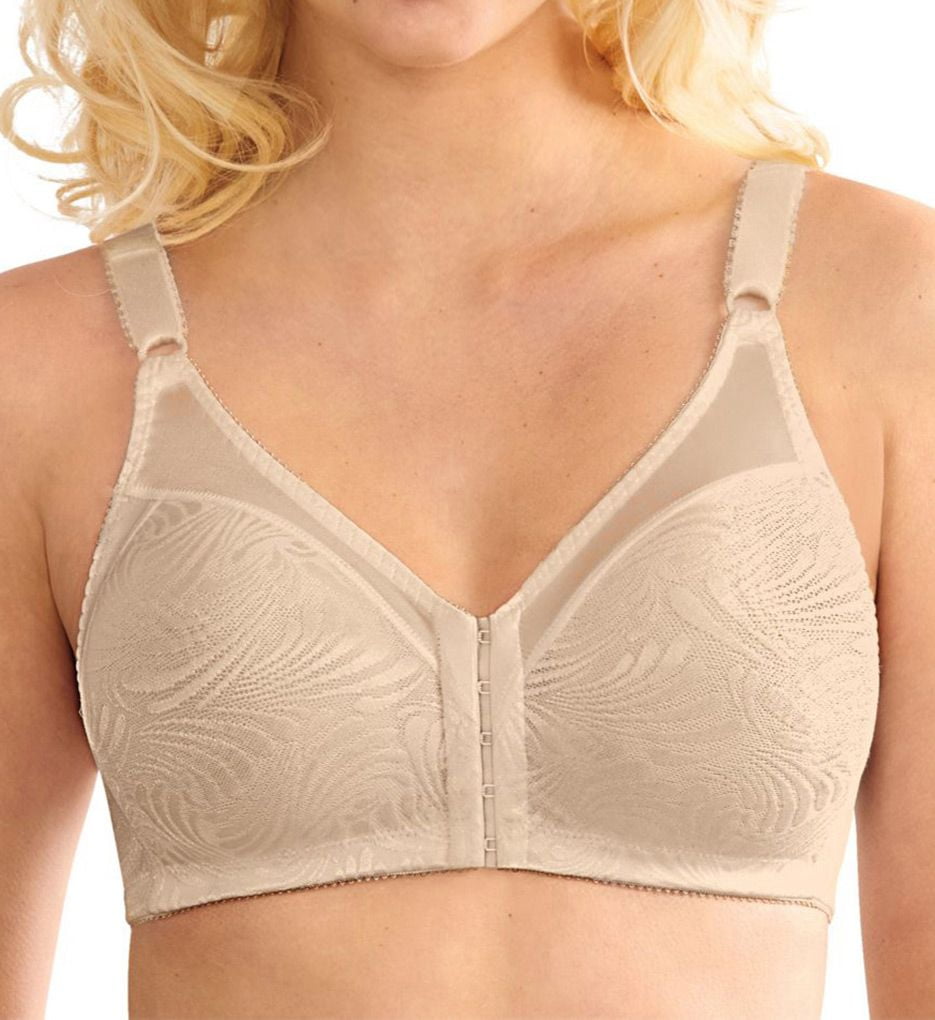 Women's Bali DF1003 Double Support Front Close Wirefree Bra (Soft Taupe 40C)