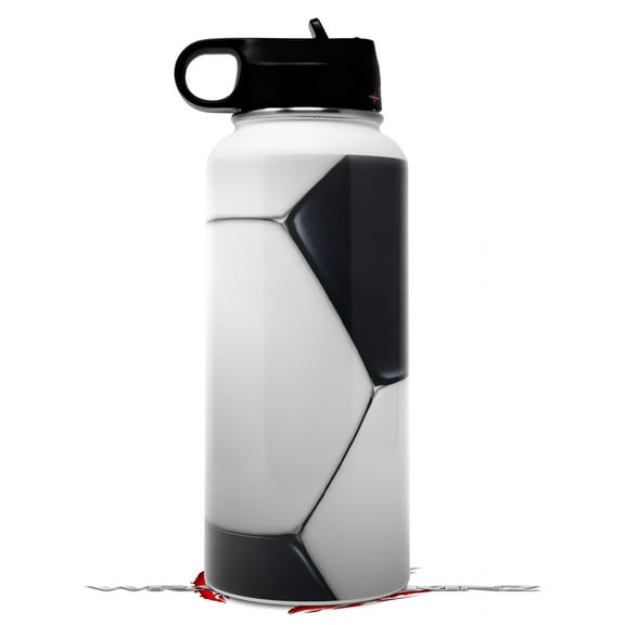 Skin Wrap Decal compatible with Hydro Flask Wide Mouth Bottle 32oz Soccer Ball (BOTTLE NOT INCLUDED)