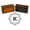 Brown (Letter-K), variant on Printtoo Square Swirl Border Monogram Letter M Initial Wood Mounted Rubber Stamp Office Stationary