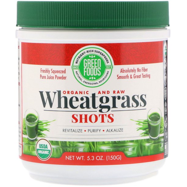 Green Foods Organic and Raw Wheat Grass Shots 5.3 oz