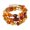 Orange, variant on Unisex Bracelet Alloy Irregular Shape Stones Multi-layered Stacking Retro Ethnic Bohemian Faux Turquoise Faux Agate Adjustable Elastic Cord Wrist Jewelry