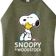 thumbnail image 3 of Peanuts - Snoopy And Woodstock - Juniors High Neck Tank Top, 3 of 6