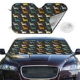 thumbnail image 2 of Balery Plaid Dachshund Print Car Windshield Sun Shade,Windshield Sunshade for Car Pickup Truck SUV Accessories-, 2 of 7