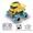 Yellow, variant on Mini RC Stunt Truck 1/64 4WD 360° Rotation Remote Control Car with Lights for Adults & Kids Christmas Birthday Gifts-Blue-Gray