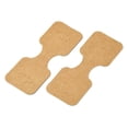 thumbnail image 2 of Kraft Paper Fold Over Jewelry Display Cards with Hanging Hole Used For Necklace Bracelet and Mobile Pendants Rectangle Peru 9x3.4x0.03cm diy, 2 of 5