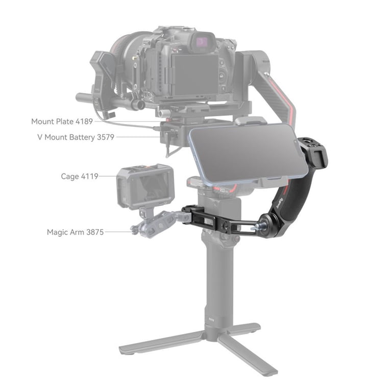 SmallRig Adjustable Sling Handgrip Gimbal Sling Handle for DJI RS 