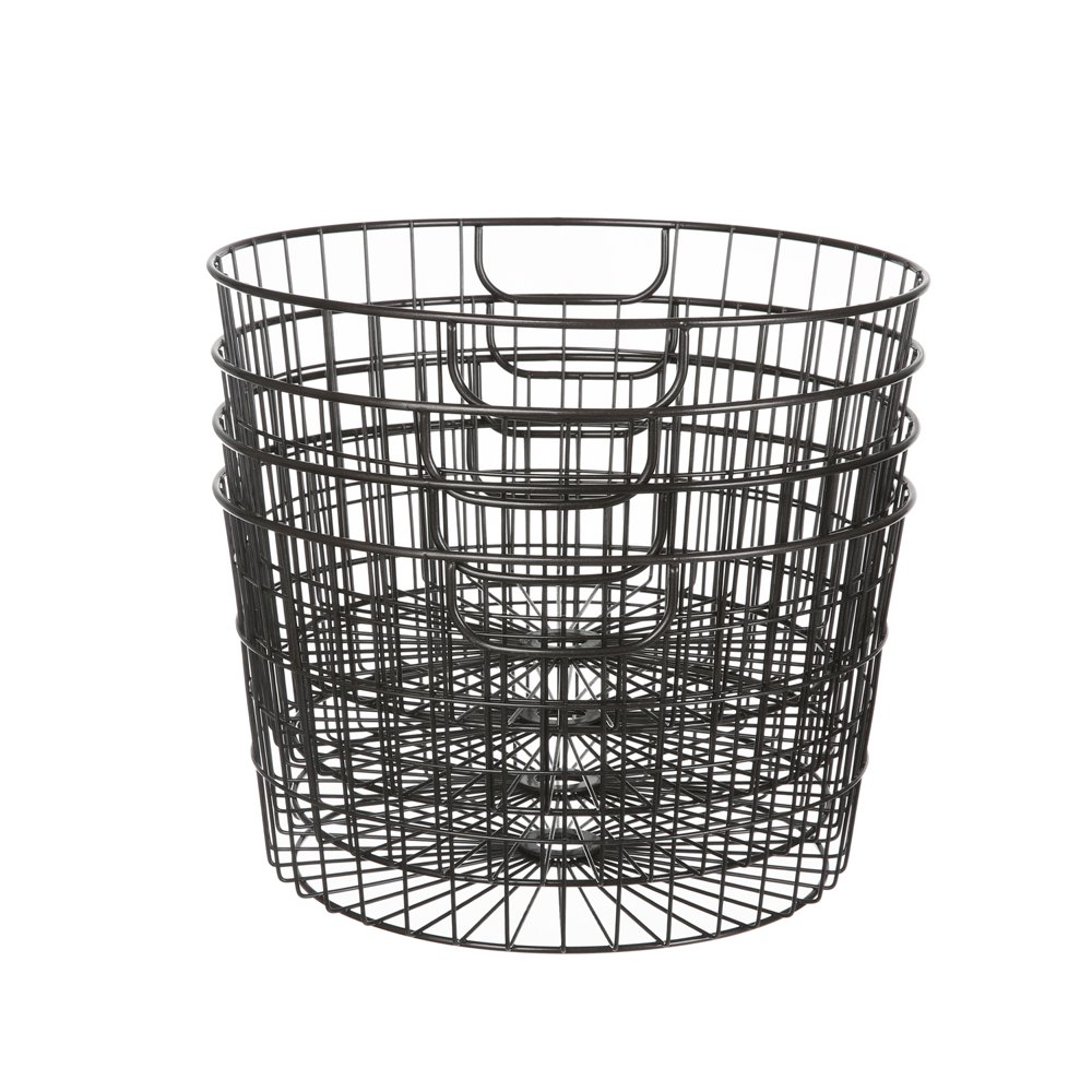 Mainstays 4 Pack Rustic Round Wire Baskets