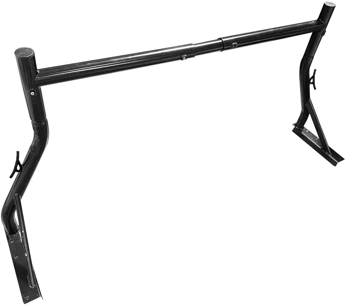 TMS Single Bar Universal Extendable Pickup Truck Bed Ladder Rack Contractor Lumber Utility