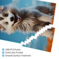 thumbnail image 3 of Naloa Blue Sky Cute Wolf Custom Puzzles Personalized Puzzle 1000 Pieces from Photo Custom Jigsaw Puzzle for Wedding, Graduation, (29.5×19.7in, Vertical), 3 of 9